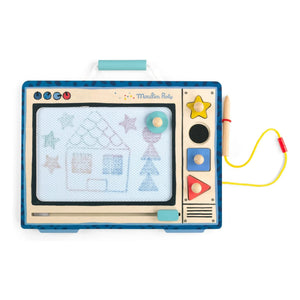 Moulin Roty - Puce & Pilou magnetische Tafel | Blau