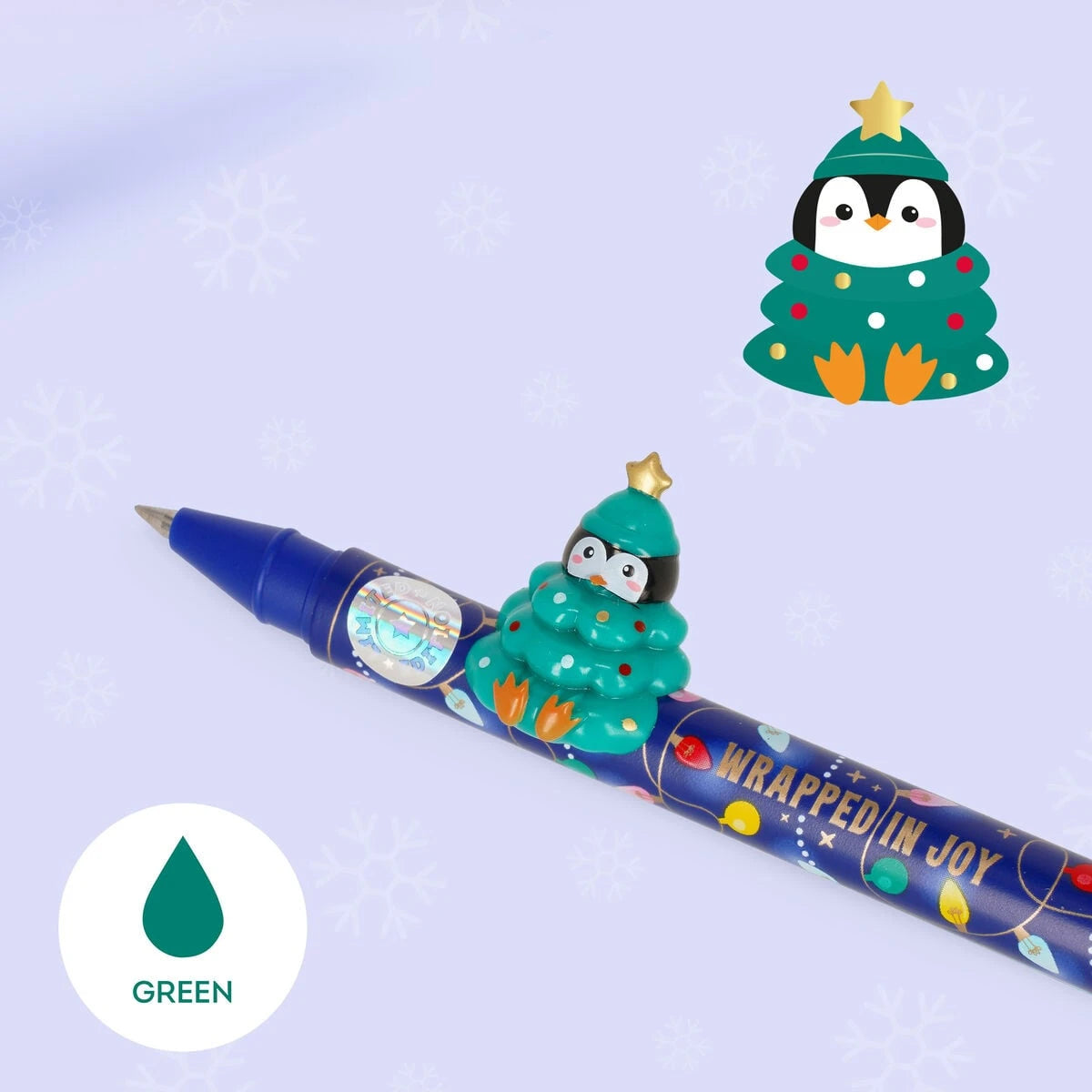 Legami - Set mit Two Gel Pens und Tierdeko - Jingle All the Way