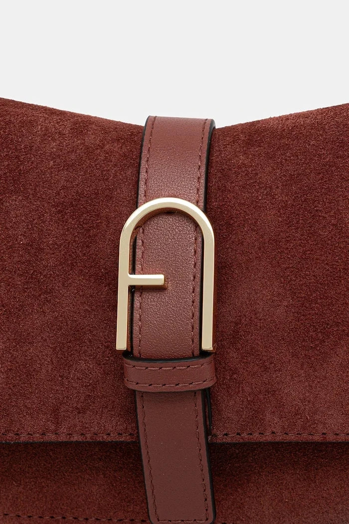 Furla kadın süet crossbody çanta