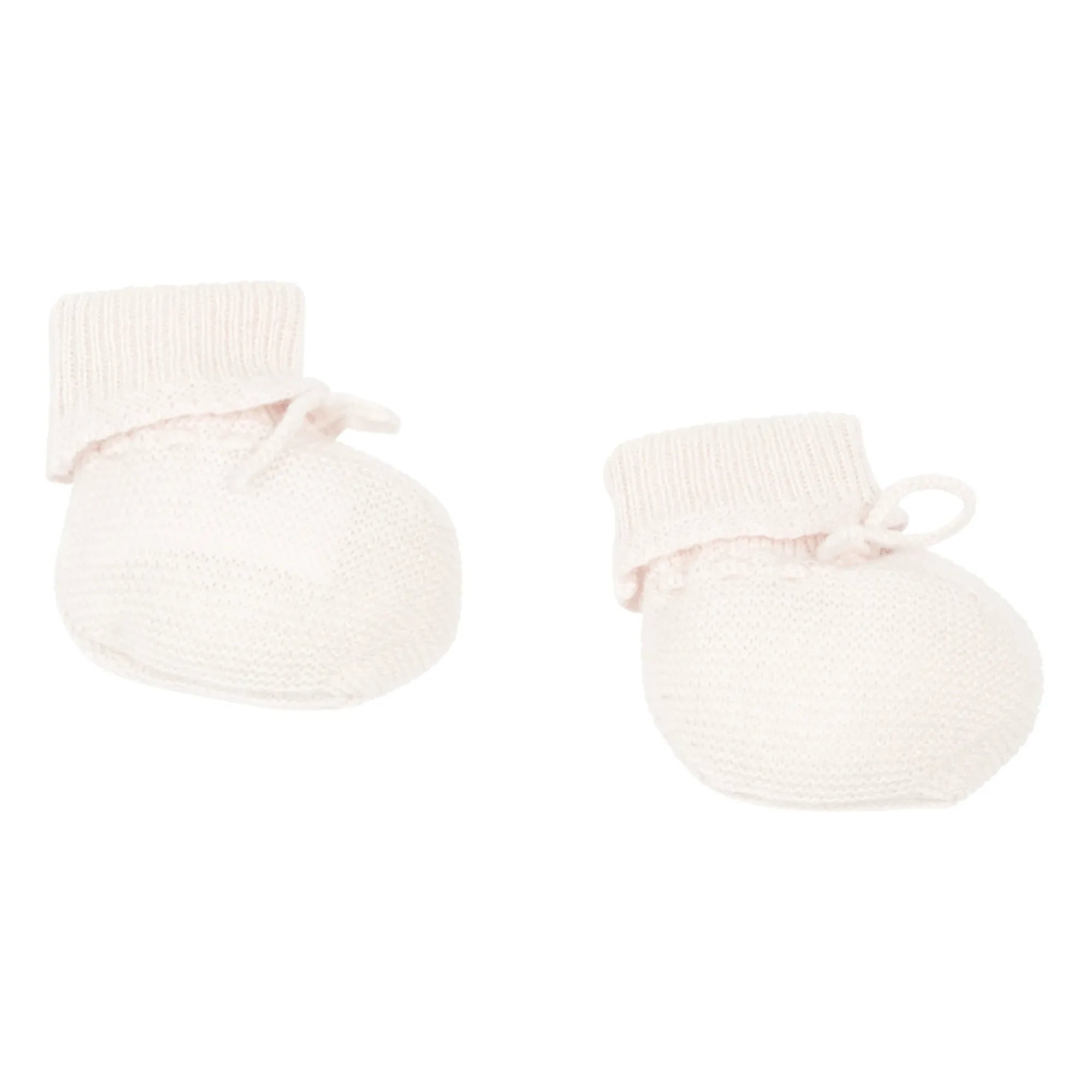 Bonpoint - Kaschmir-Babyschuhe | Blassrosa
