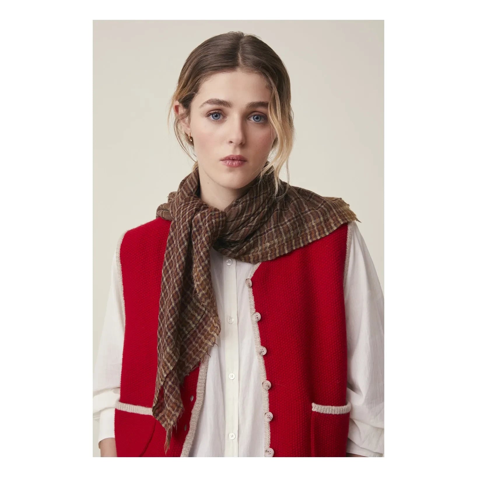 Moismont - Corneille Atkı No. 852, Yün | Kahverengi