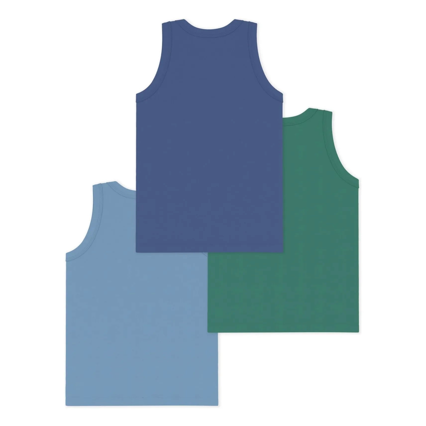 Petit Bateau - 3er-Pack einfache Unterhemden | Blau