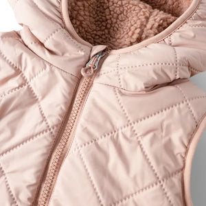 Liewood - Diana Sherpa-Style ärmellose Jacke, hergestellt aus recycelten Fasern | Hellrosa