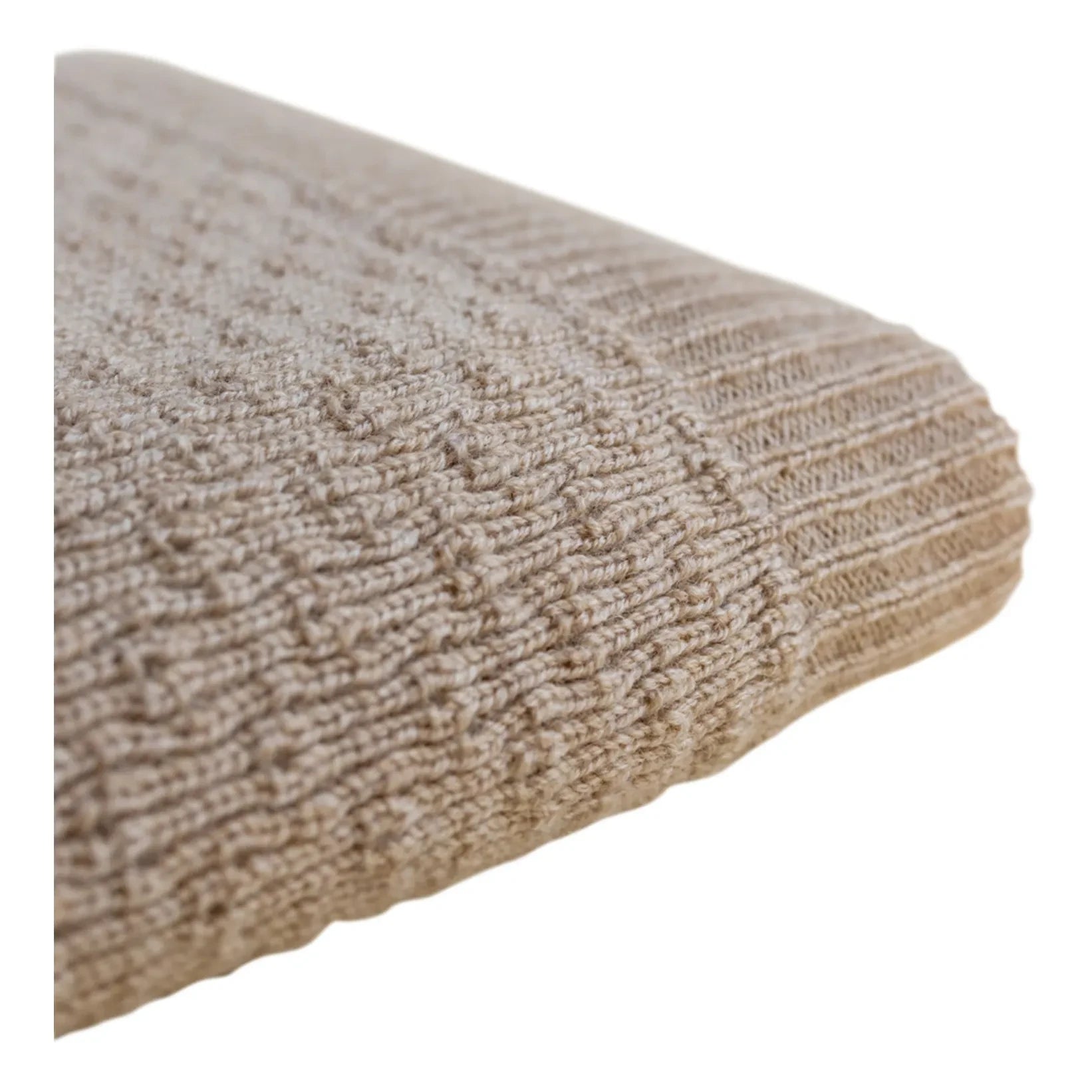 Hvid - Dora Merinowolldecke | Sand