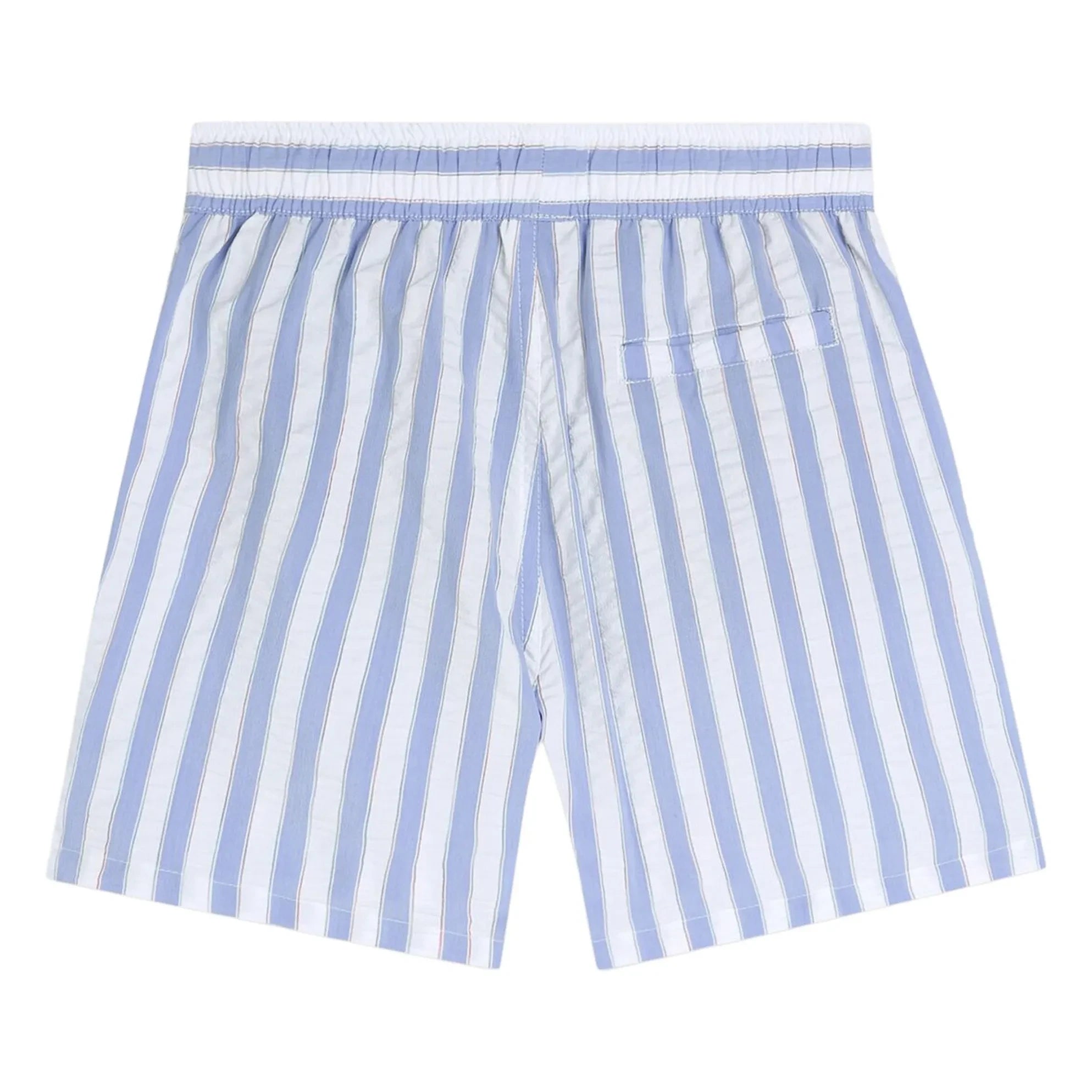 Scotch & Soda - Gestreifte Badeshorts | Hellblau