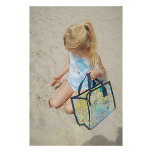 Konges Sløjd - Nuages Badeanzug aus recyceltem Gewebe | Hellblau