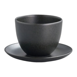 Kinto - Steingut-Tee-Set Tasse und Unterteller | Schwarz