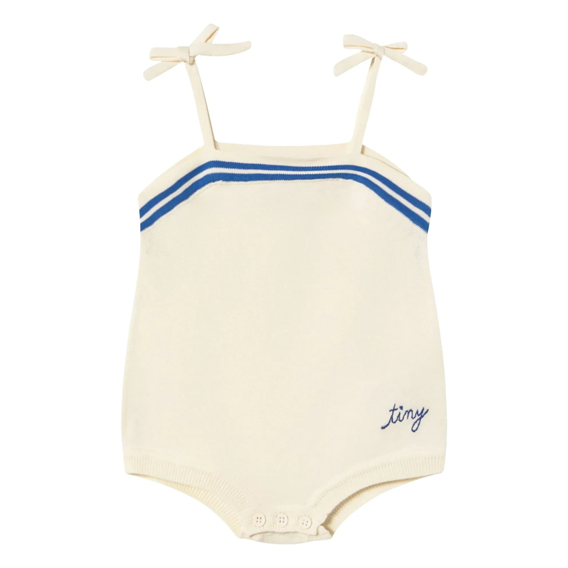 Tinycottons - Gerafftes Body-Top | Weiß