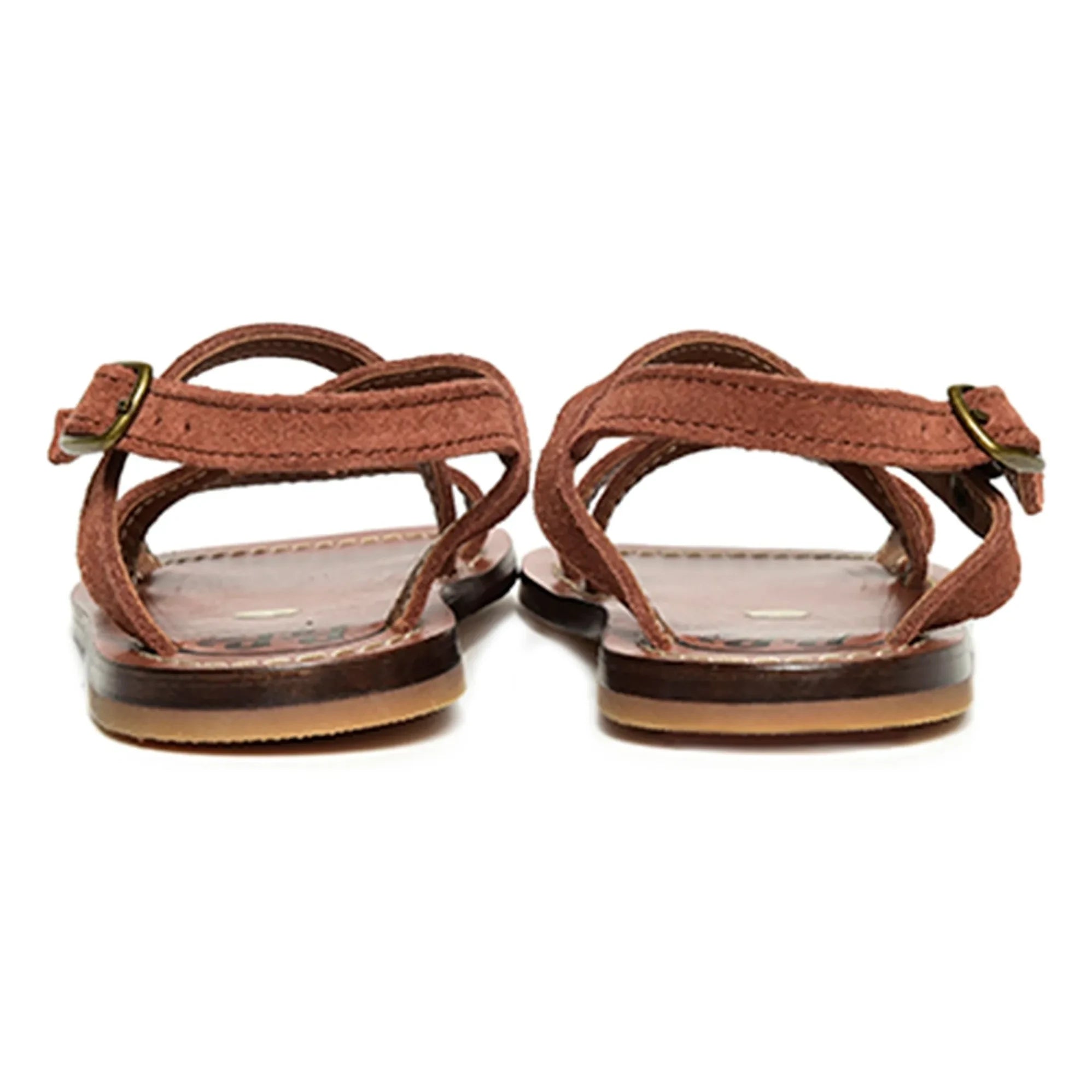 Pèpè - Gekreuzte Riemensandalen | Braun