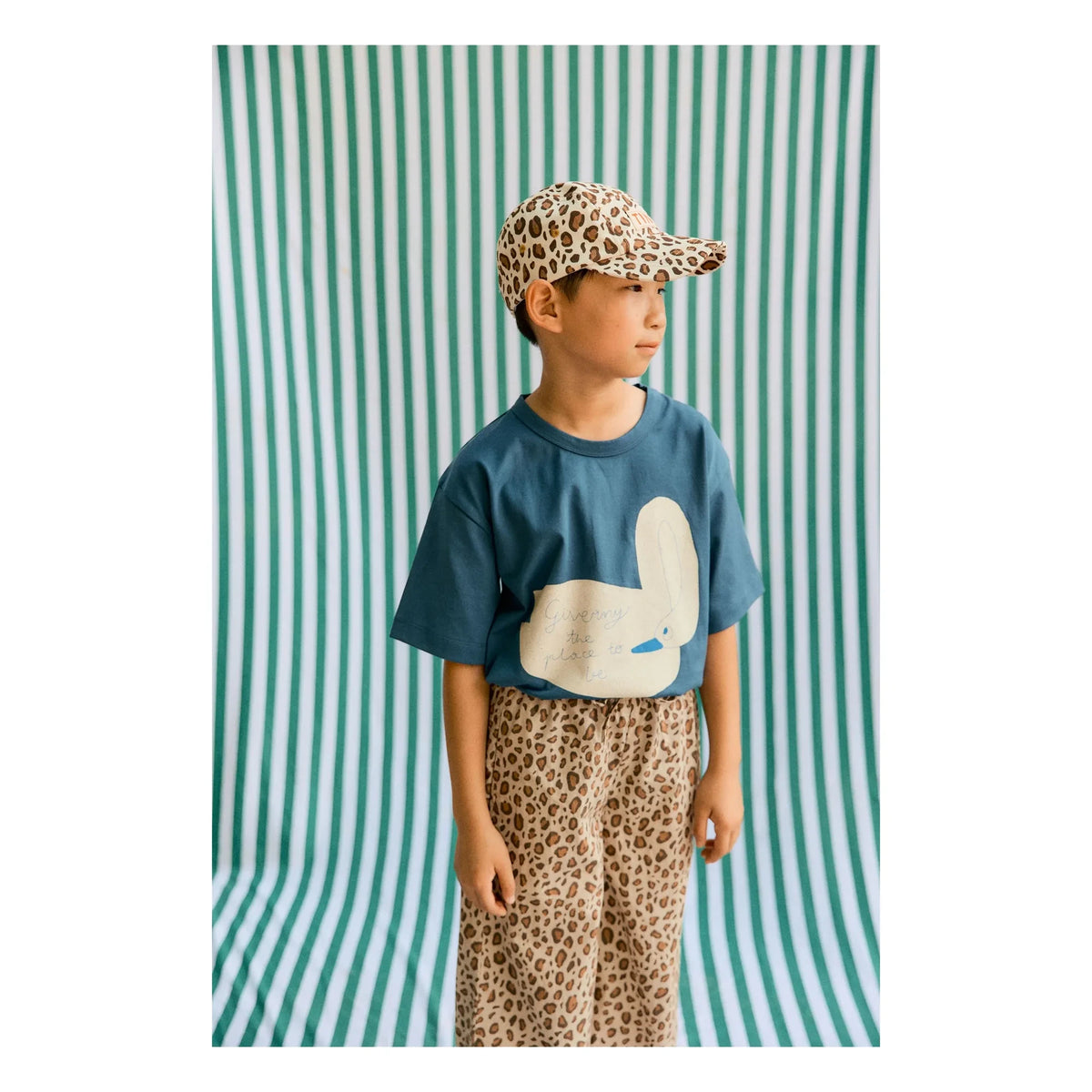 Tinycottons - Schwan T-Shirt Bio-Baumwolle | Navy