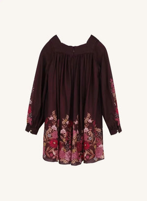 Chloé - Fleurie Yün Gazlı Elbise | Plum