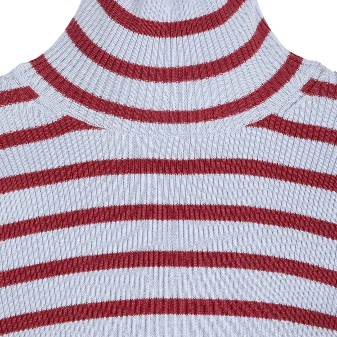 Bobo Choses – Gestreifter Pullover aus Bio-Baumwolle und Merinowolle | Hellblau