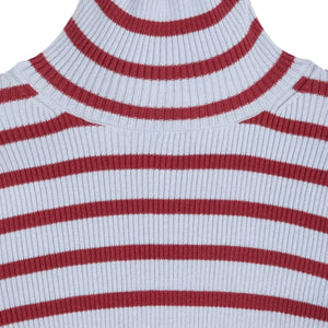 Bobo Choses – Gestreifter Pullover aus Bio-Baumwolle und Merinowolle | Hellblau