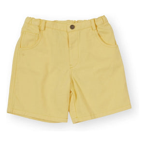 Goldie + Ace – Flache Jeansshorts | Gelb