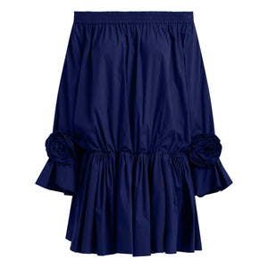 Essentiel Antwerp - Jegan Bio-Baumwoll-Kleid | Blau