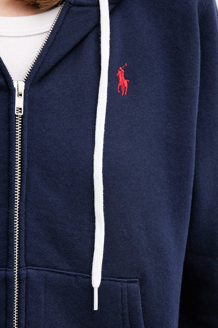Polo Ralph Lauren Kadın Kapüşonlu Fermuarlı Pamuklu Sweatshirt