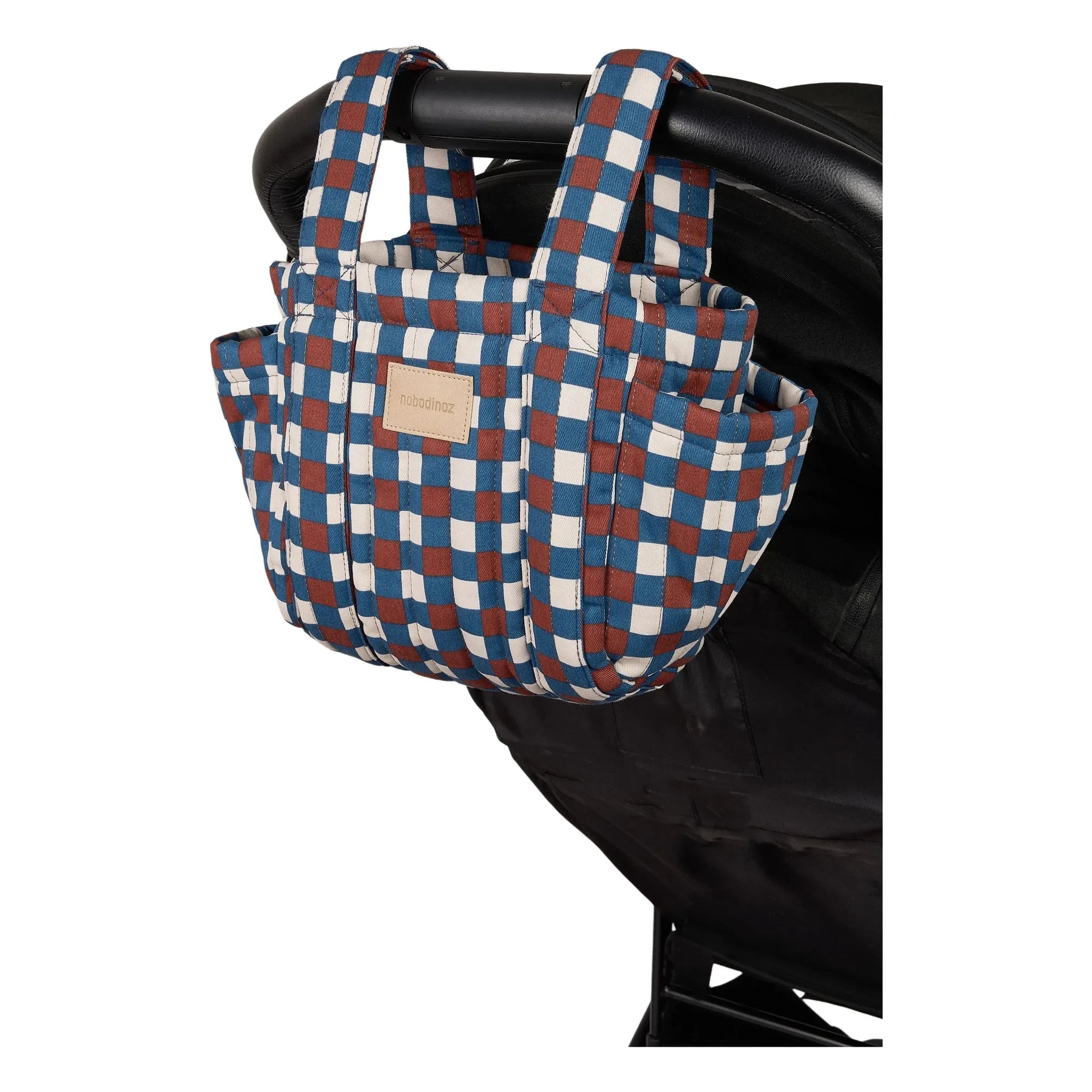 Nobodinoz - Hyde Park Mosaic Kinderwagen-Organizer Tasche | Blau