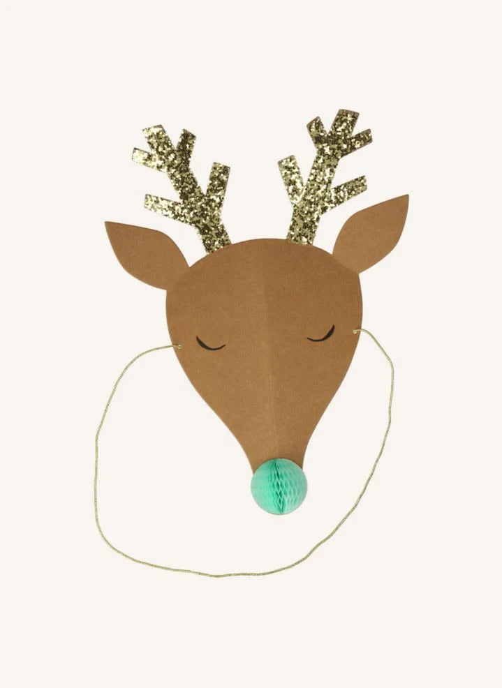 Meri Meri - Lustige Rentier-Weihnachtshüte - 6er Set