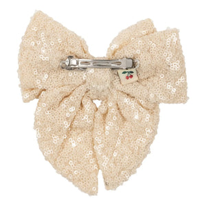 Konges Sløjd - Aries Glitzernde Schleifen-Haarklammer | Beige