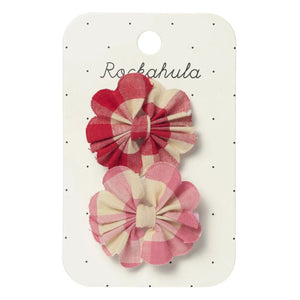 Rockahula Kids - Rosa | 2er Set Vichy-Schleifen-Haarklammern