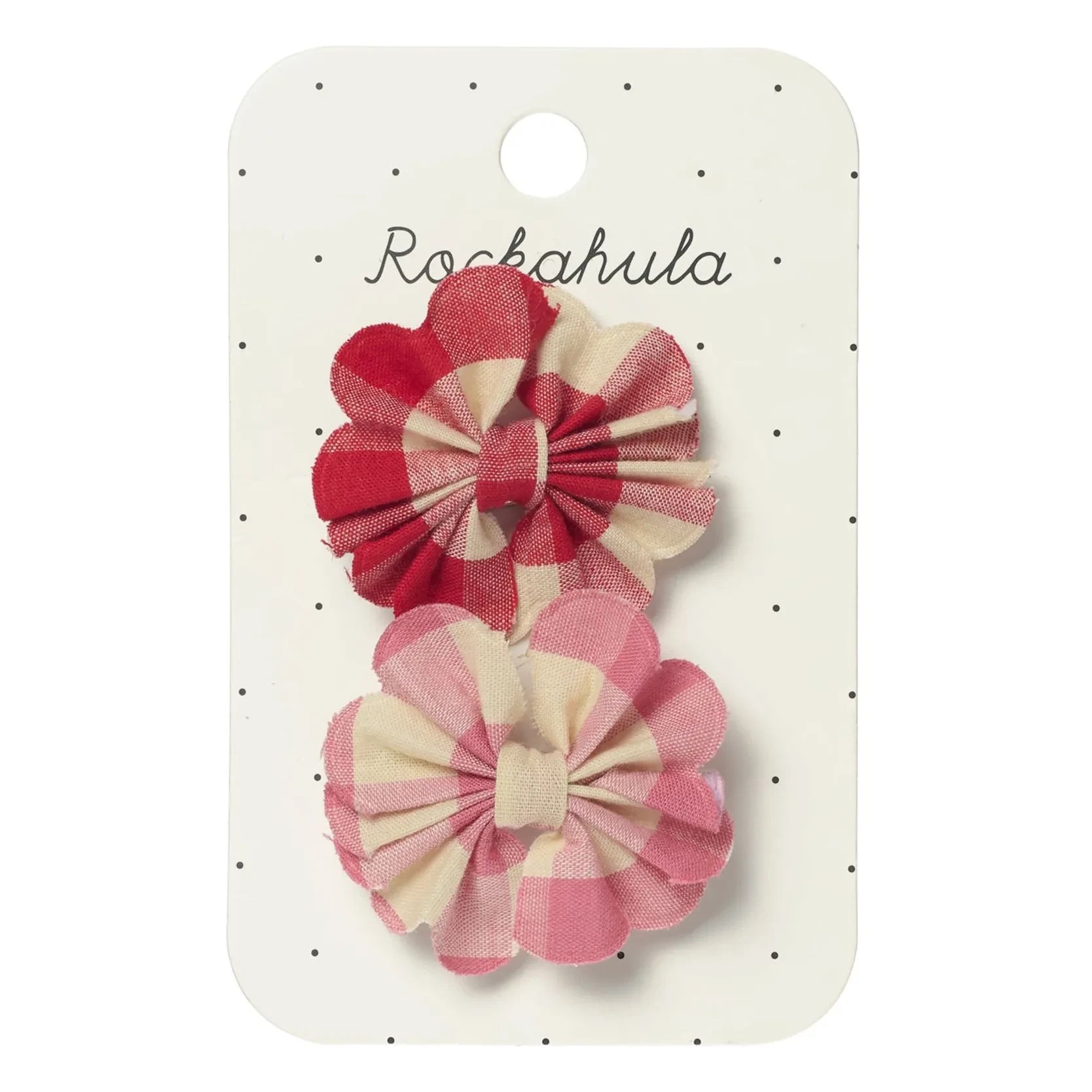 Rockahula Kids - Rosa | 2er Set Vichy-Schleifen-Haarklammern