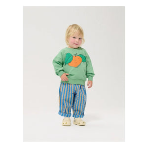 Bobo Choses - Orangefarbenes Sweatshirt aus Bio-Baumwolle | Grün