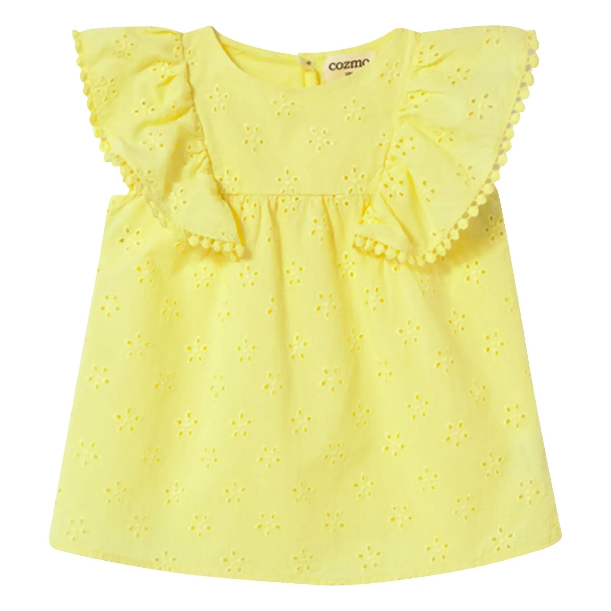 Cozmo - Sophia besticktes Kleid | Gelb