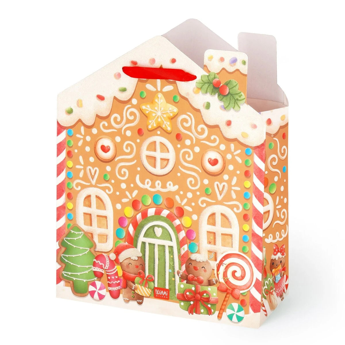 Legami - Lebkuchenhaus Weihnachtsgeschenk Tasche - Groß
