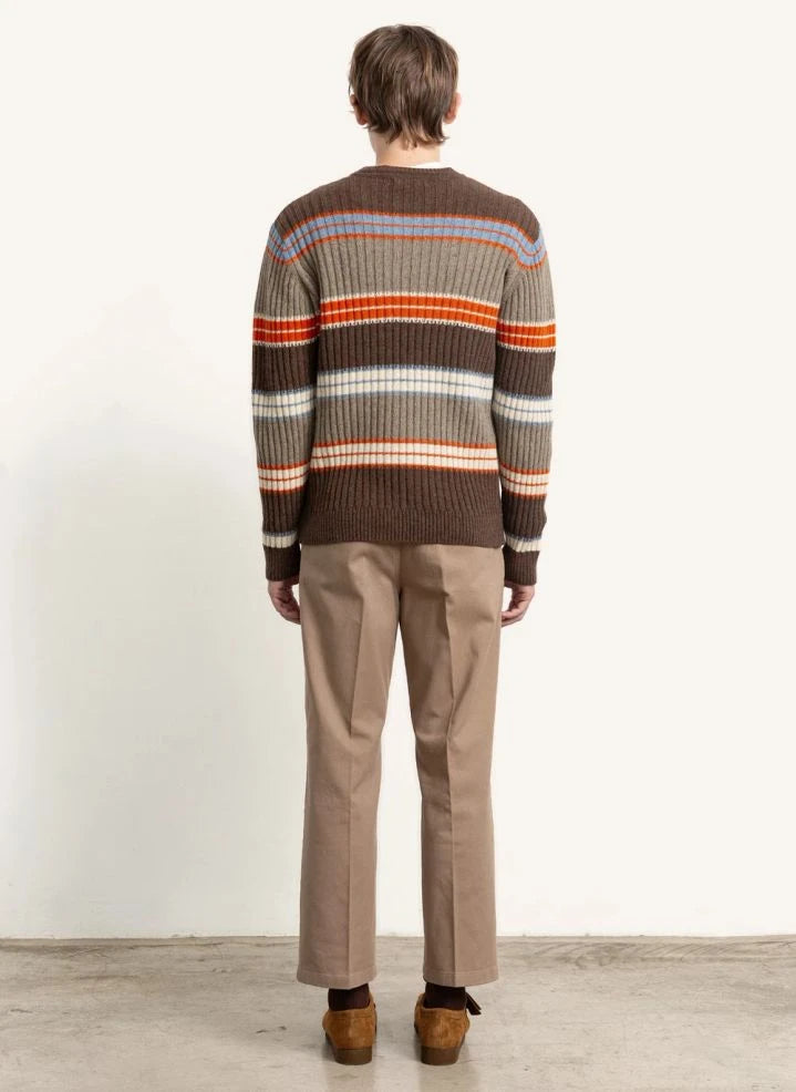 Edmmond Studios - Gestreifter Pullover | Braun