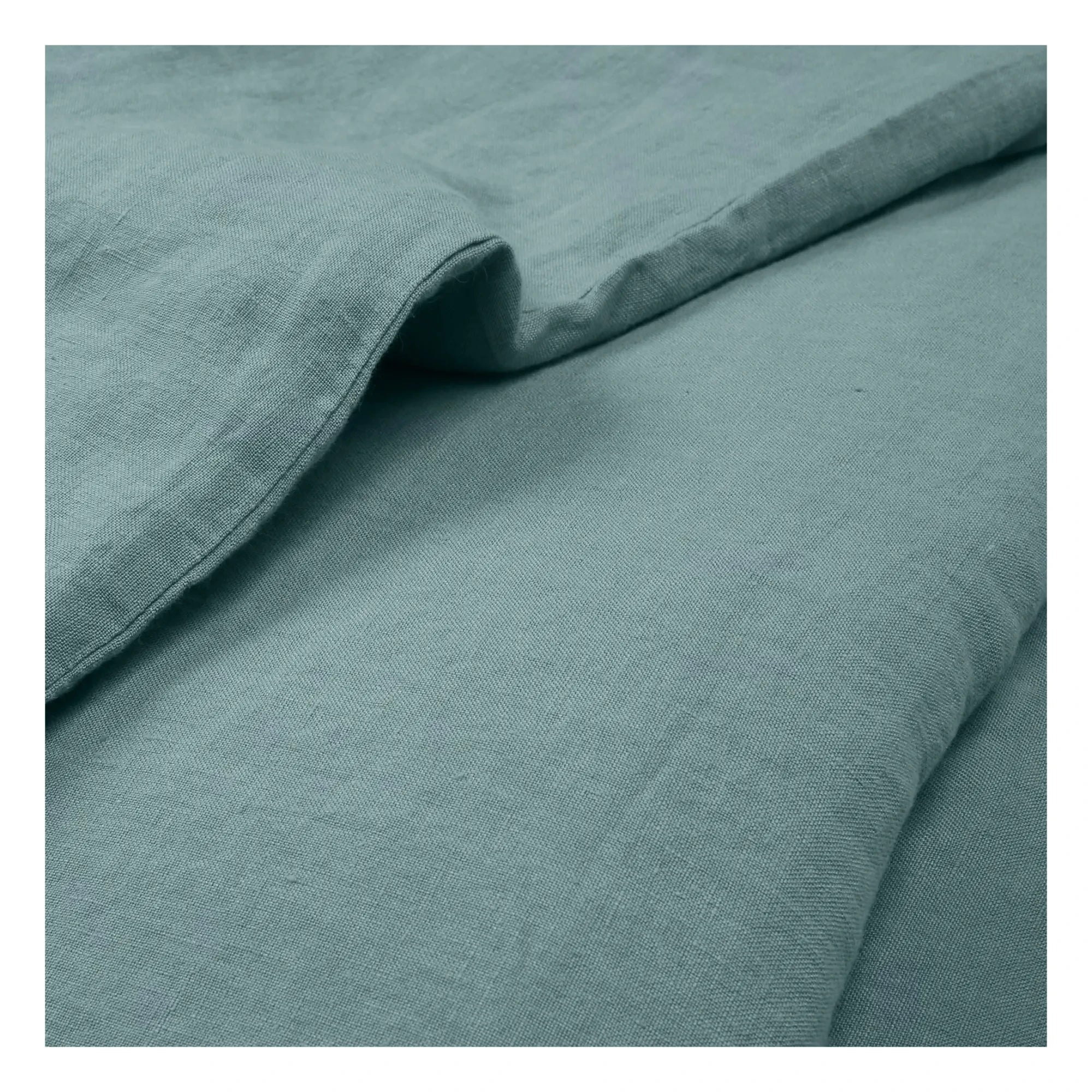 Gütergemeinschaft - Gewaschener Leinenbettbezug | Himmelblau