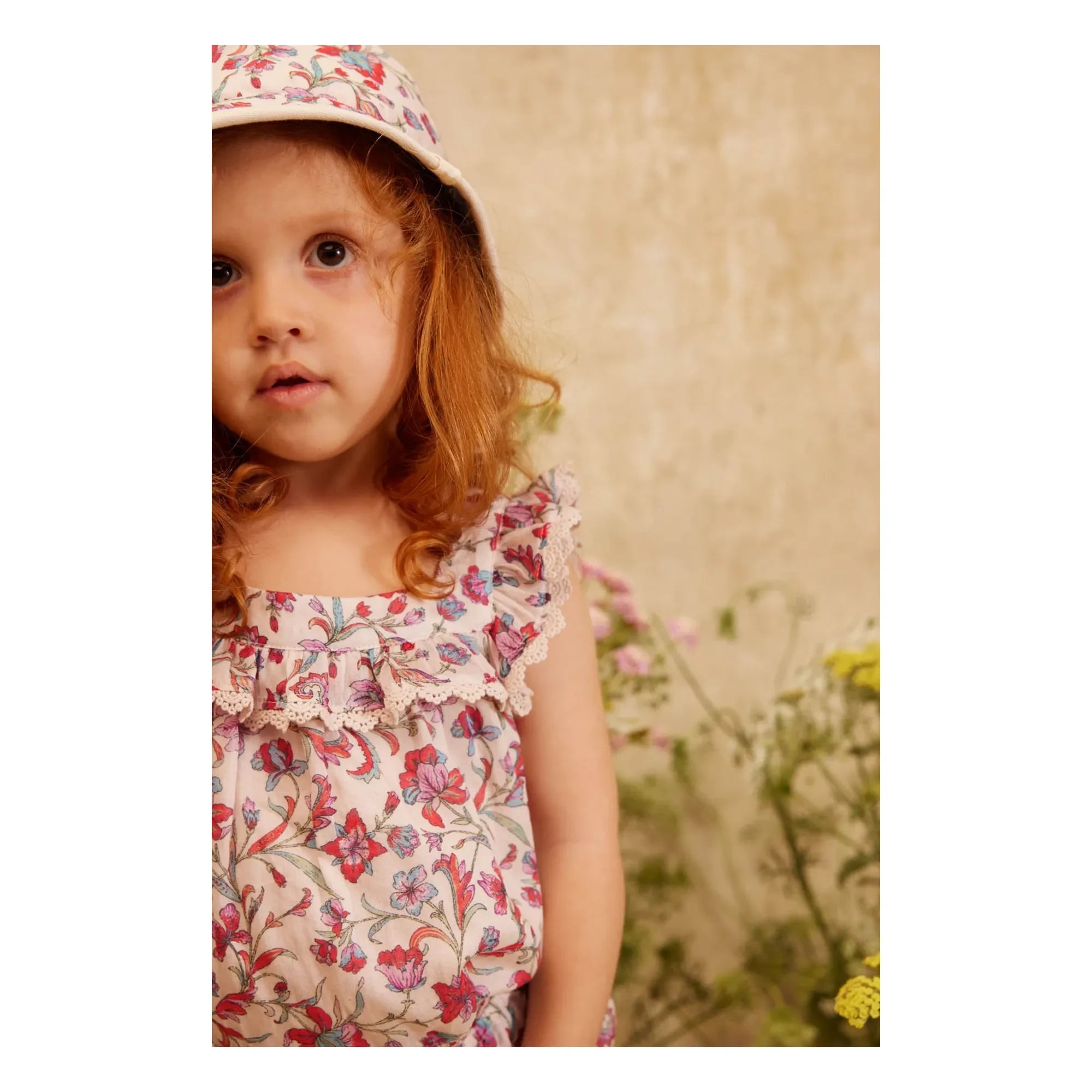 Louise Misha – Inessa Fleurie Bluse aus Bio-Baumwolle | Creme