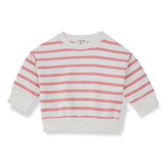 1+ in the family - Gestreiftes Marroig-Sweatshirt | Rouge