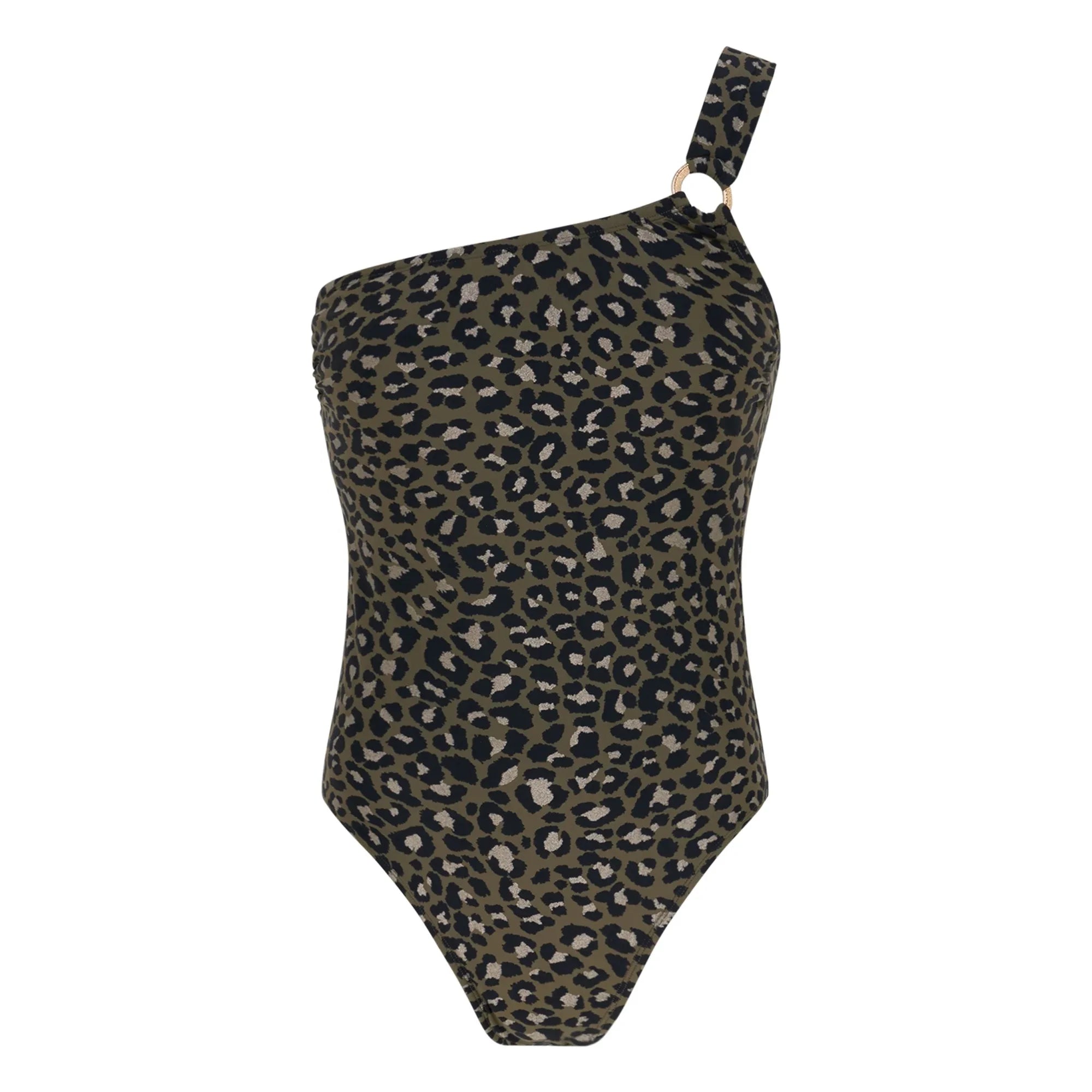 Lison Paris - Tanzania Leopard einteiliger Badeanzug | Khaki