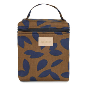 Nobodinoz - Hyde Park Blauer Blätter Thermo-Lunchbeutel | Blau
