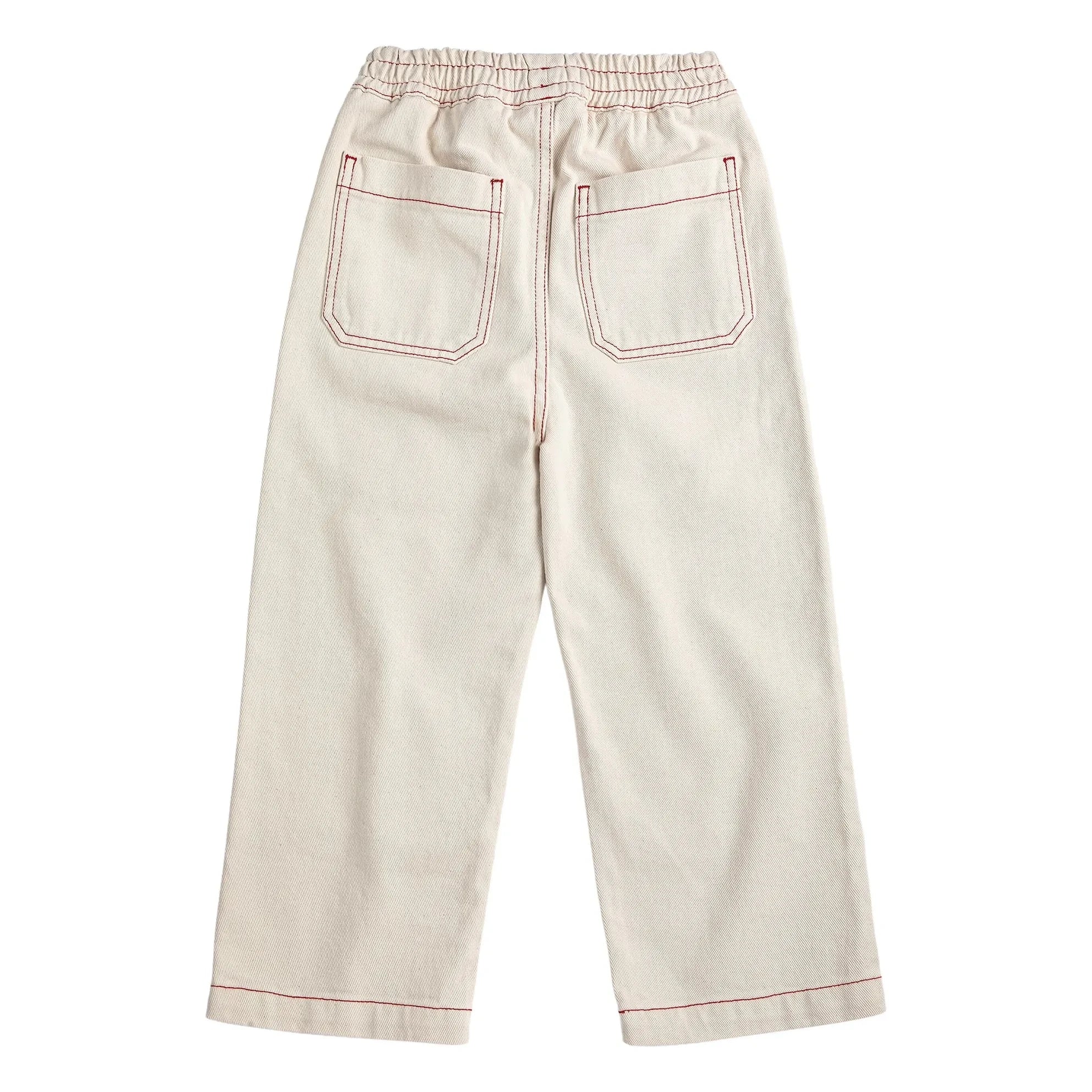 Bobo Choses - Organische Baumwoll-Twill-Panelhose | Weiß