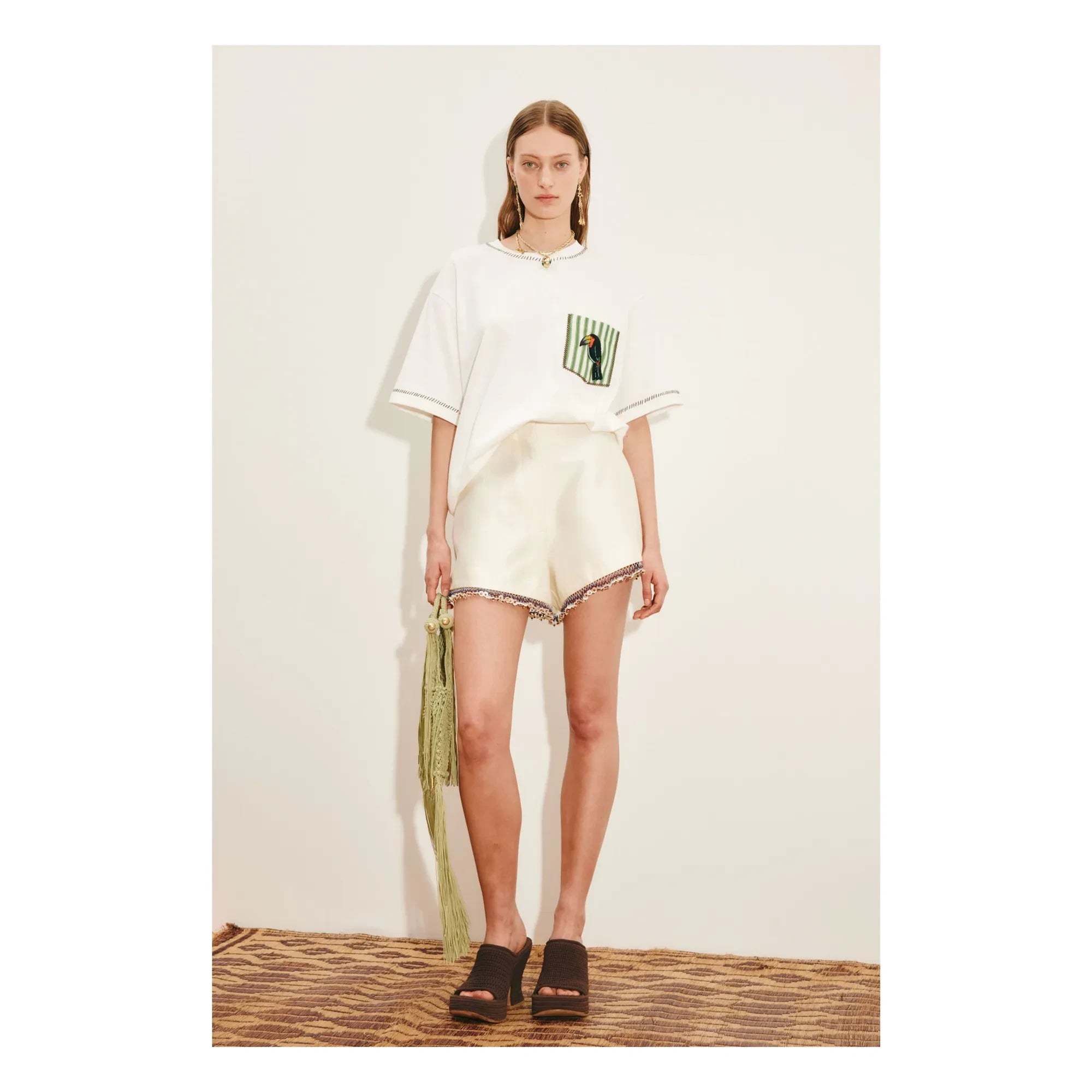 Alémais - Toucan Bio-Baumwolle T-Shirt | Weiß