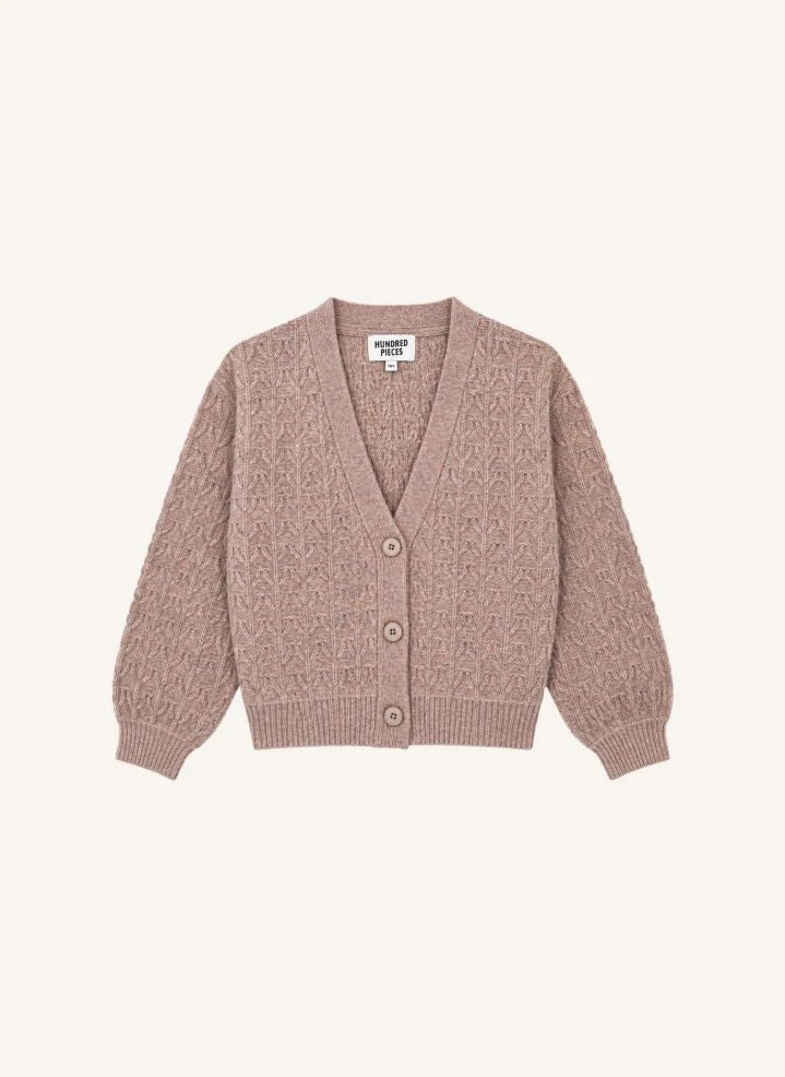 Hundred Pieces - Adel Merino Wolljacke | Pink
