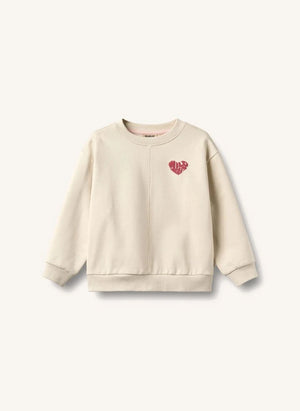 Wheat - Emerson Kalp Organik Pamuk Sweatshirt | Fildişi