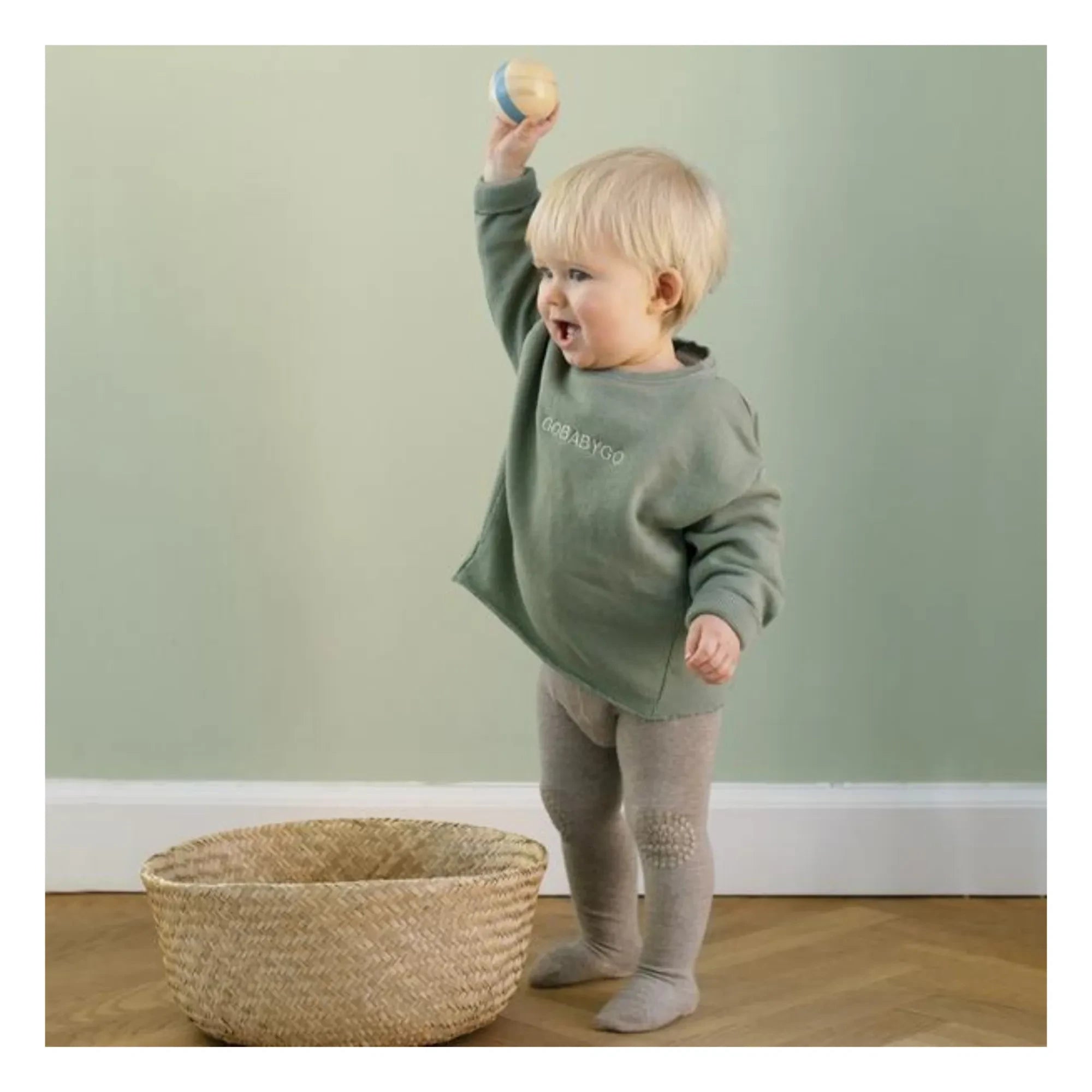 GOBABYGO – Anti-Rutsch-Leggings | Beige