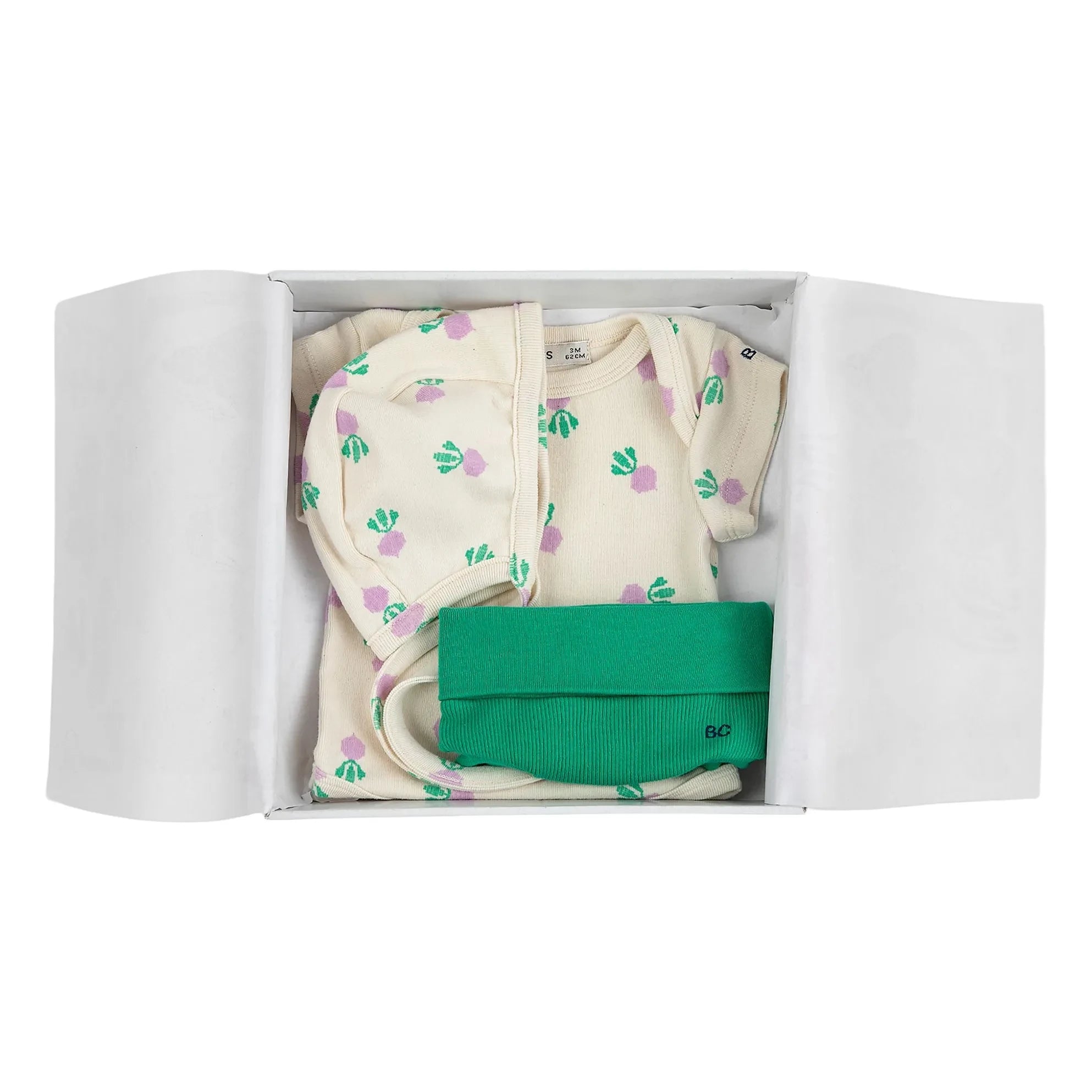 Bobo Choses - Bio-Baumwolle Beguiled Body und Beetroot Shorts Set | Ecru