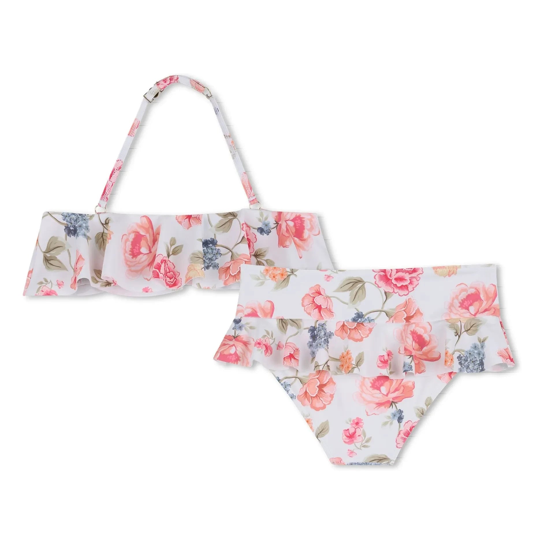 Chloé - Blumenmuster Badeanzug | Weiß