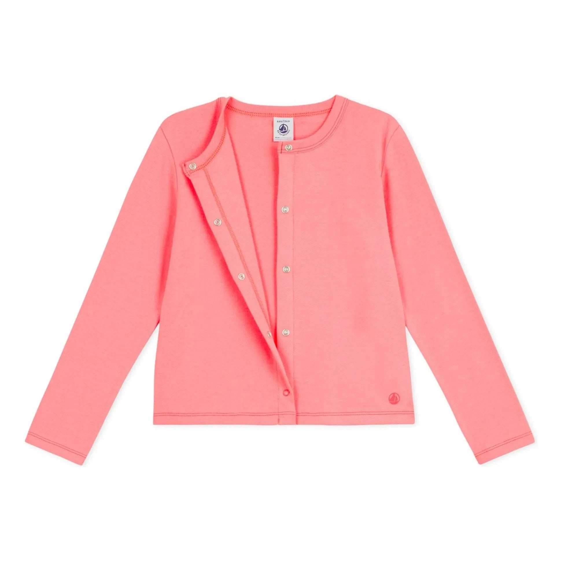 Petit Bateau - Strickjacke aus Bio-Baumwolle | Koralle