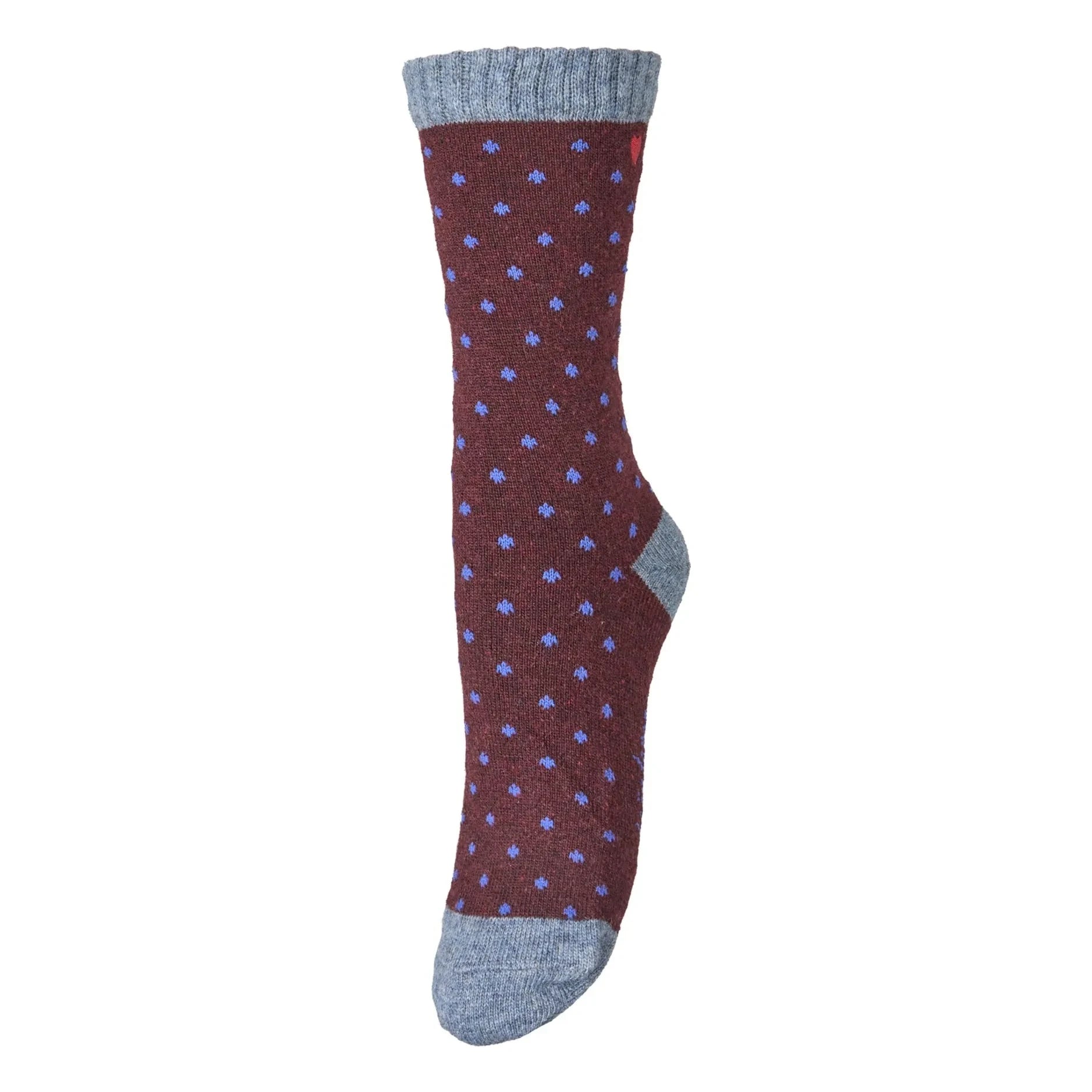 Becksöndergaard - Gepunktete Wola Wollsocken | Elfenbein