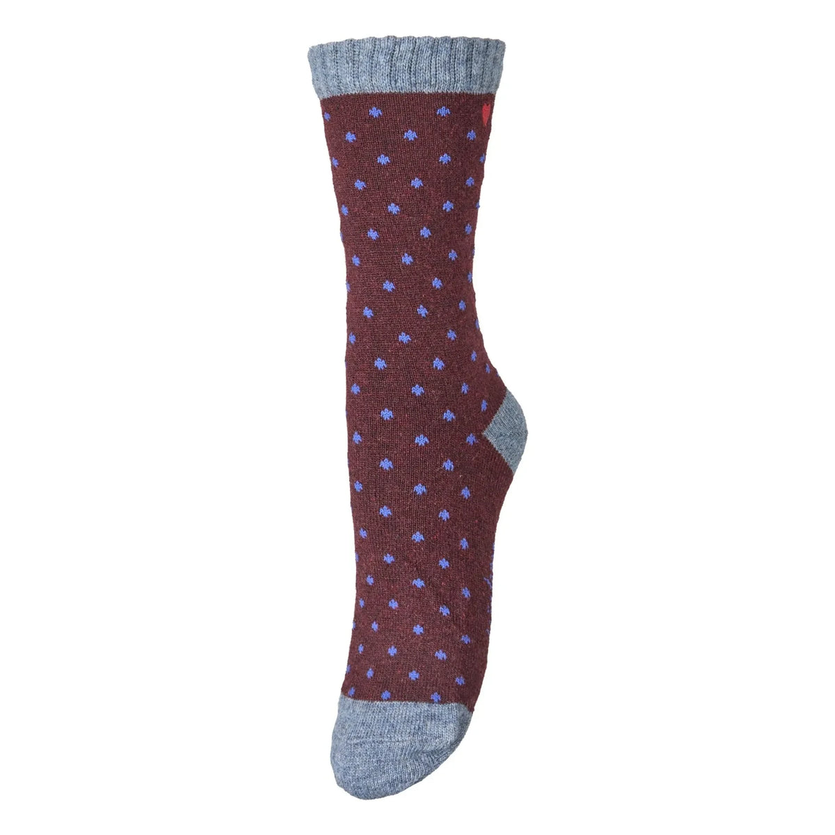Becksöndergaard - Gepunktete Wola Wollsocken | Elfenbein