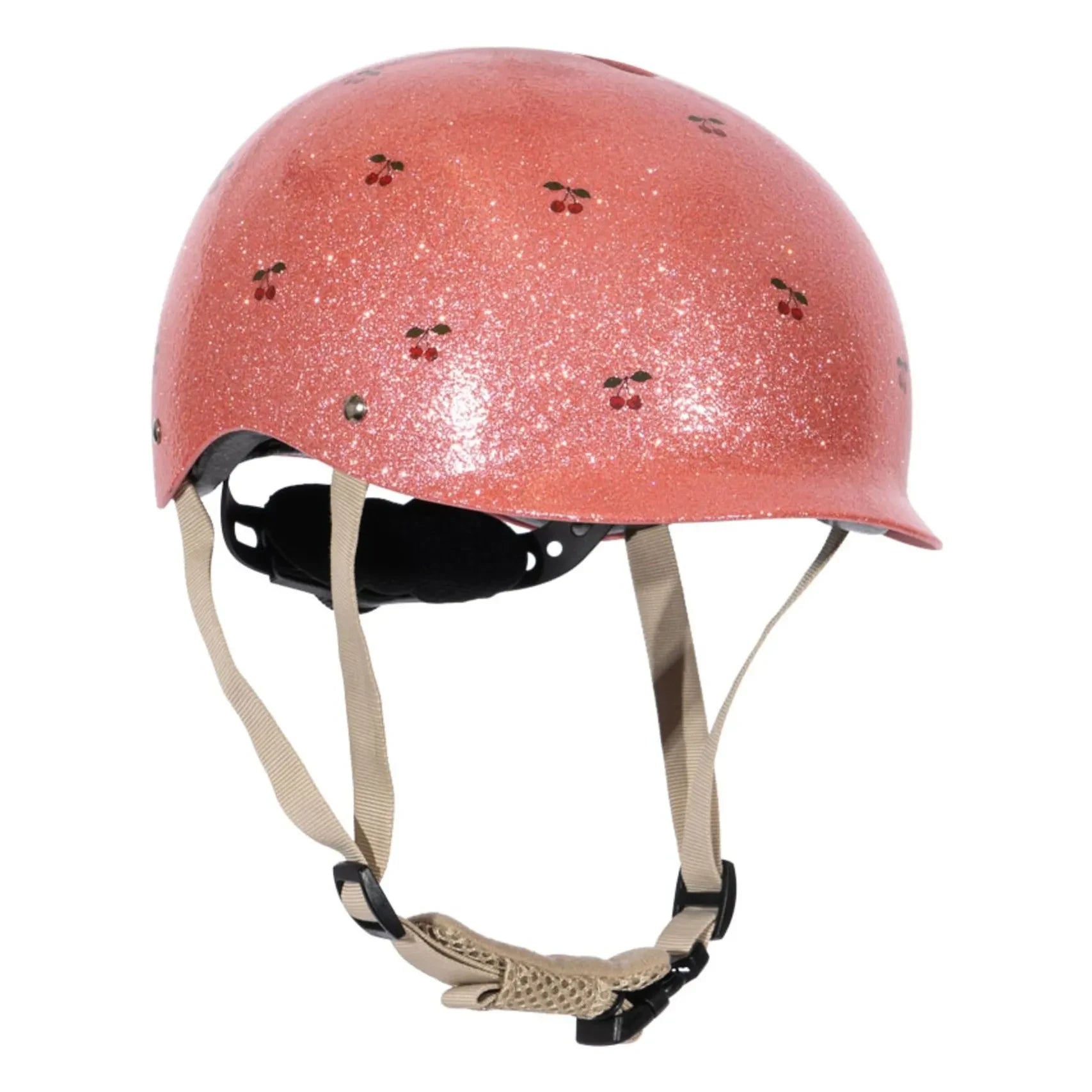 Konges Sløjd - Glitzernder Kirsch-Fahrradhelm | Rosa