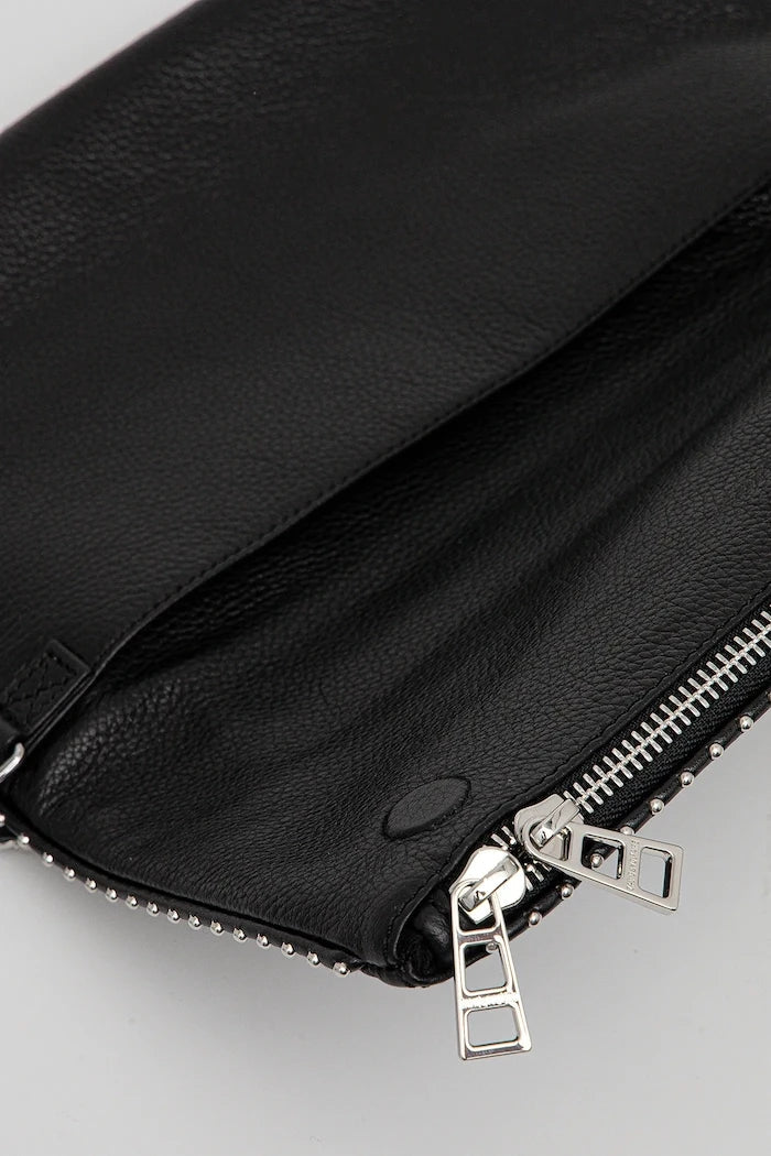 ZADIG&VOLTAIRE ROCK GRAINED LEATHER STUDS Deri Çanta