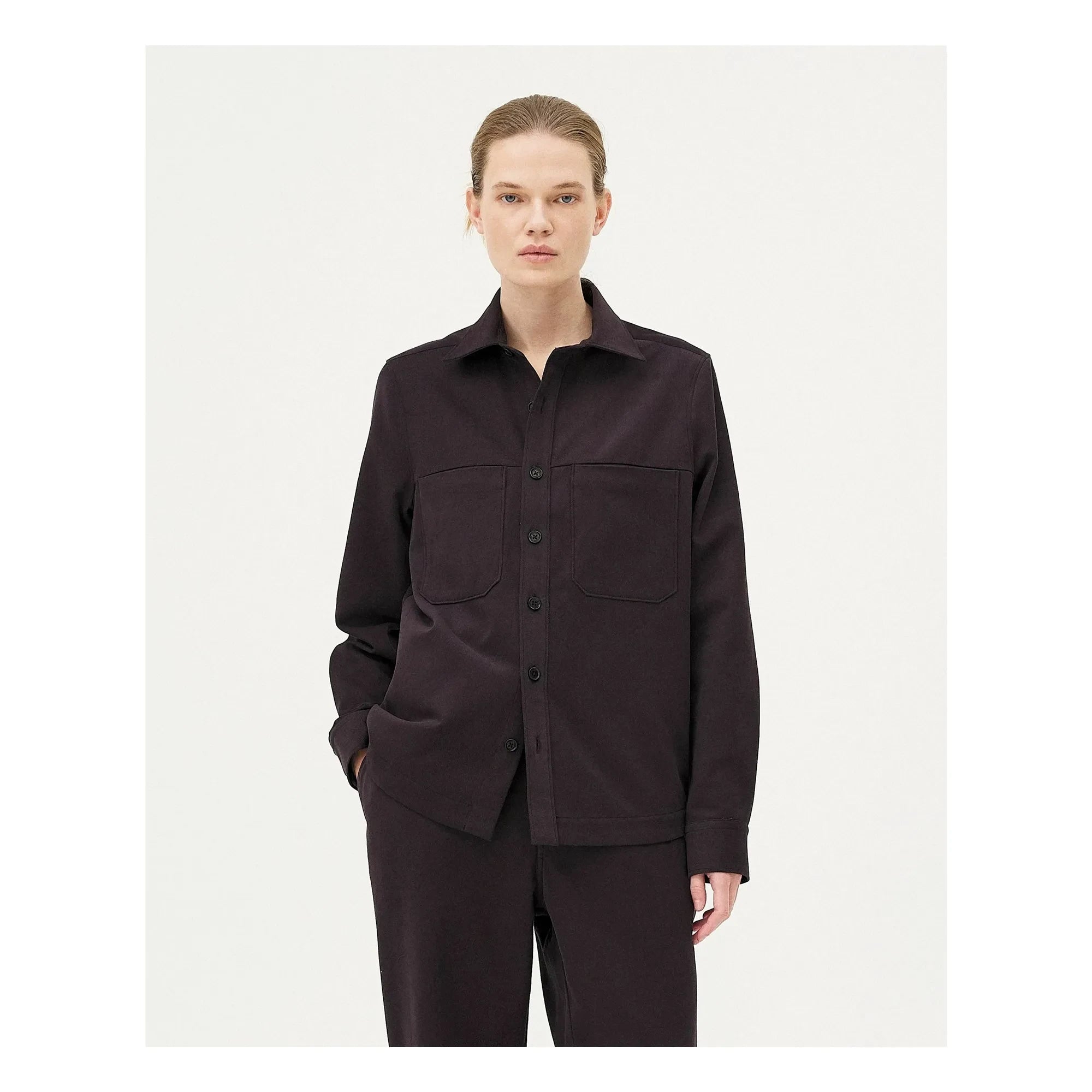 Noyoco - Ottawa Overshirt aus Bio-Baumwolle | Dunkelgrau