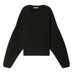 Sessùn - Kanso Rippstrickpullover aus Wolle | Dunkelgrün