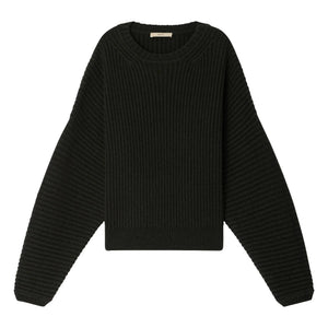 Sessùn - Kanso Rippstrickpullover aus Wolle | Dunkelgrün