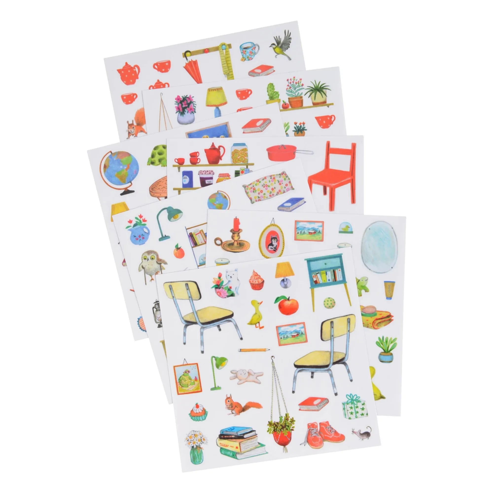 Moulin Roty - Sticker-Notizbuch - Große Familie